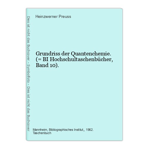 Grundriss der quantenchemie - der,